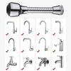 Multifunctional Rotating Splash Proof Filter Extender Faucet Aerator 2 Water Outlet Modes Swivel for Bathroom Kitchen