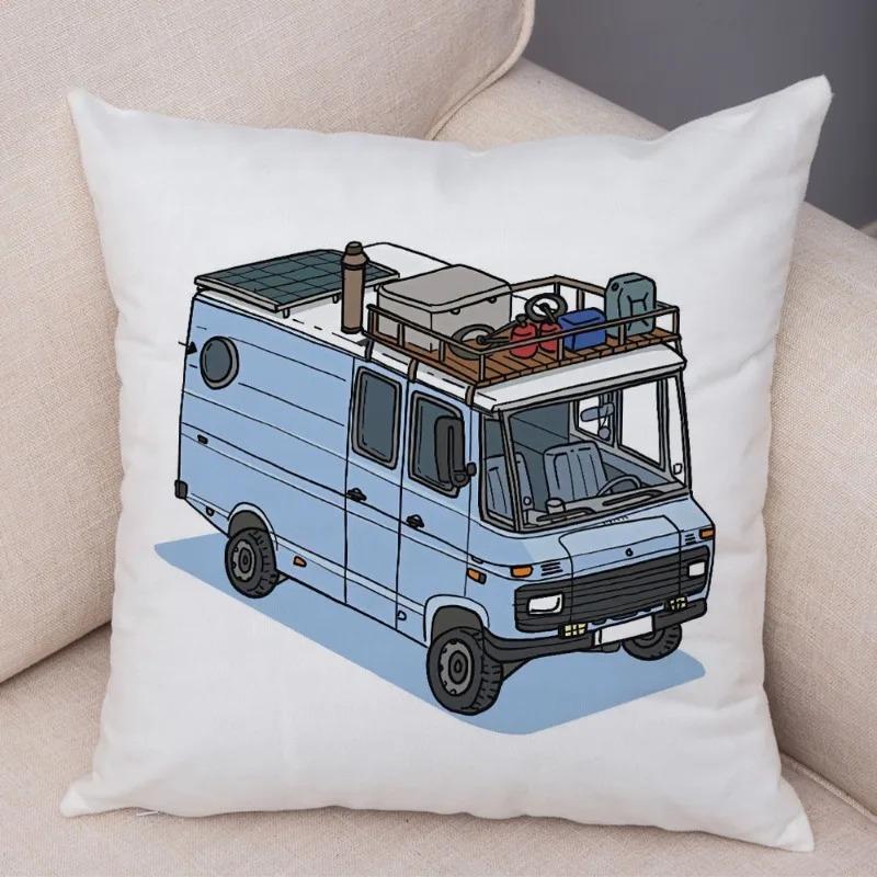 Cartoon Toy Car Decorative Pillowcase Car Ornaments Office Living Room Sofa Home Pillowcase