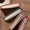 (Logo can be engraved) A6 leather strap notebook, small travel notebook, ledger, student travel diary, memo