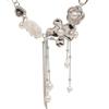 Pearl tassel flower necklace new popular temperament collarbone chain female choker neck chain accessories
