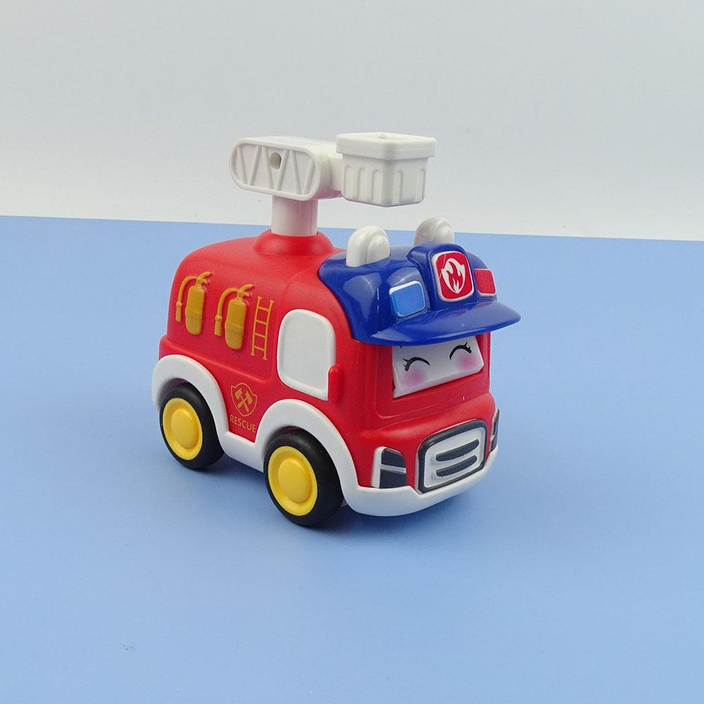 Q Cute Puzzle Enlightenment Toy Engineering Ambulance Police Car Fire Truck Falling Cartoon Cute Inertial Press