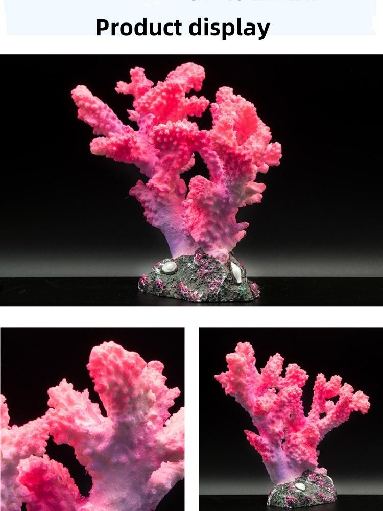 Aquarium Landscaping Simulation Coral Decoration Home Plants Supplies Resin Aquarium Coral Reefs Saltwater Fish Tank Landscaping