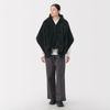 MUJI Cape Chaude en Polyester Recyclé Boa, Adulte Mixte, DDD11A5A, Noir, 45 x 160cm