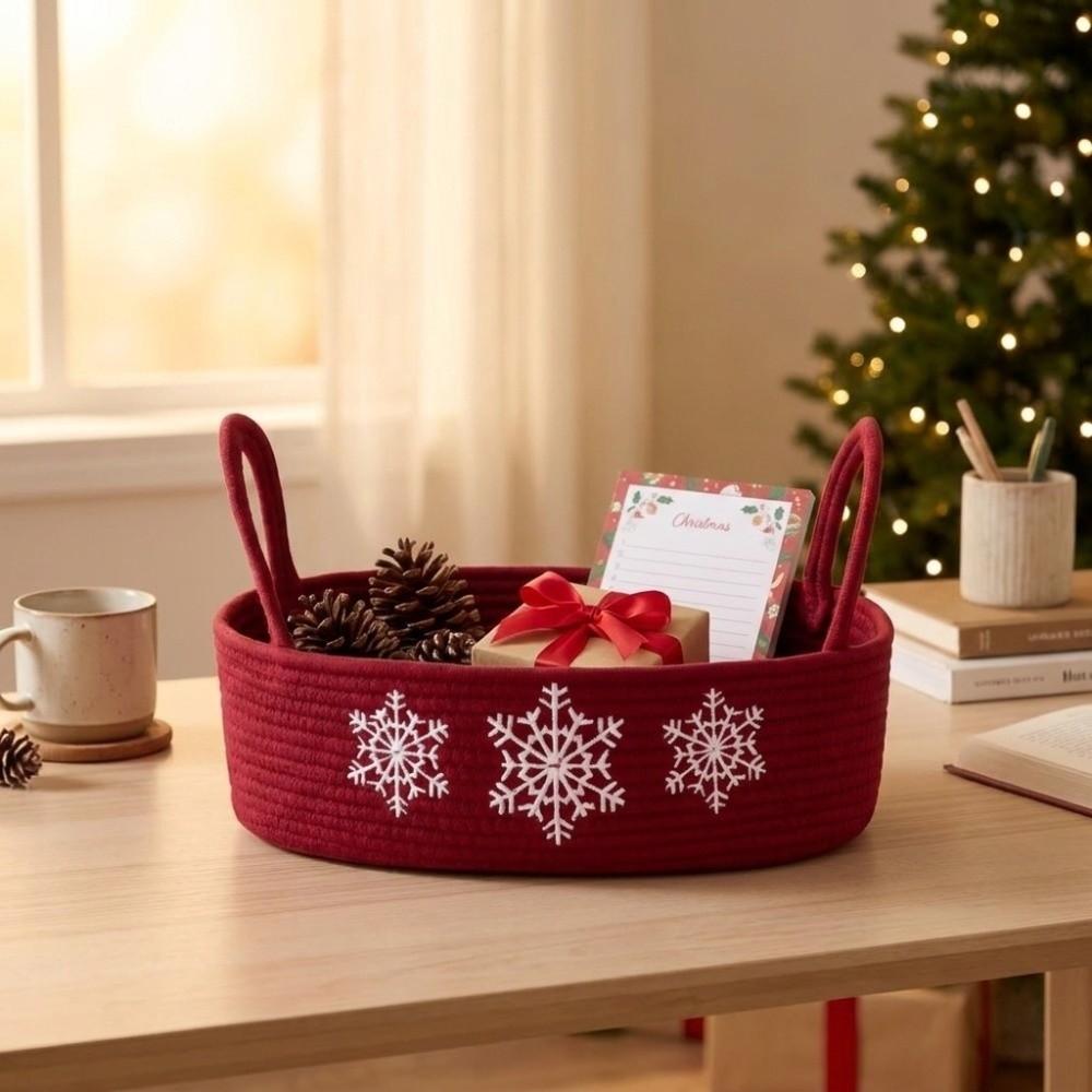 Oval Snacks Storage Organizer Portable Toilet Paper Basket  Bedroom Decor