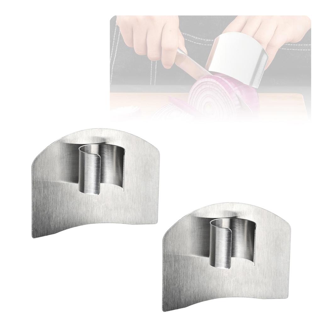Portable Steel Finger Guard Kitchen Tool For Safe Cutting Comfortable Design Suitable Beginners Professional Use