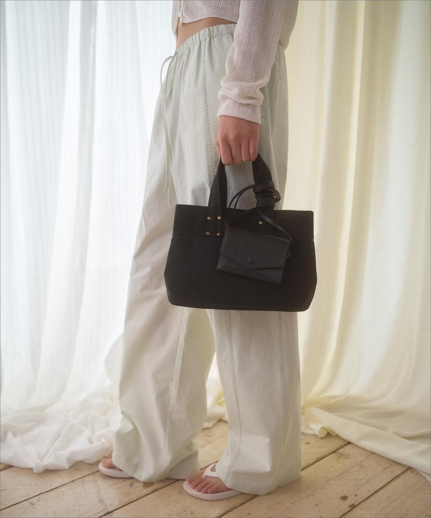Mango Many Please Beam Canvas Bag_Black