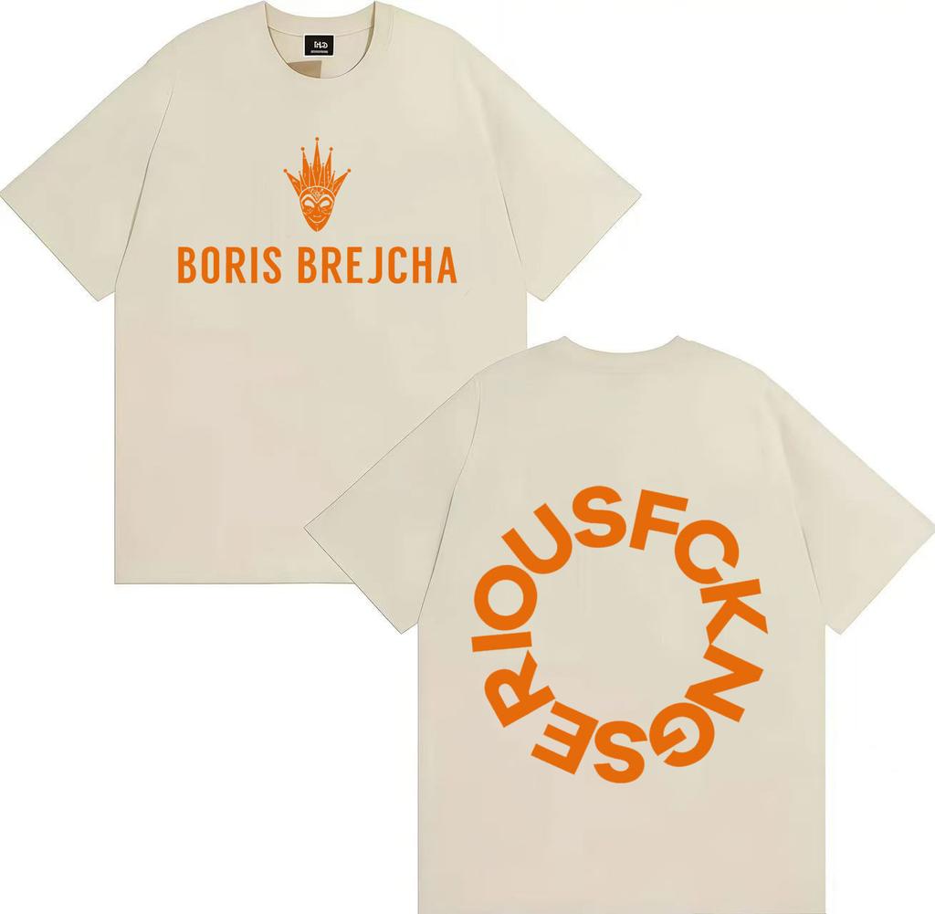 Trendy Casual Boris Brejcha Dj Mask Tshirt Cool Short Mens Womens Harajuku High Quality Hiphop Oversized Music Mask Unisex Tops