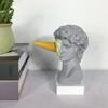 Ice Cream David Statue Home Decoration Head Bust  Sculpture Resin Mini Modern Abstract Art Sketch Desktop Ornaments