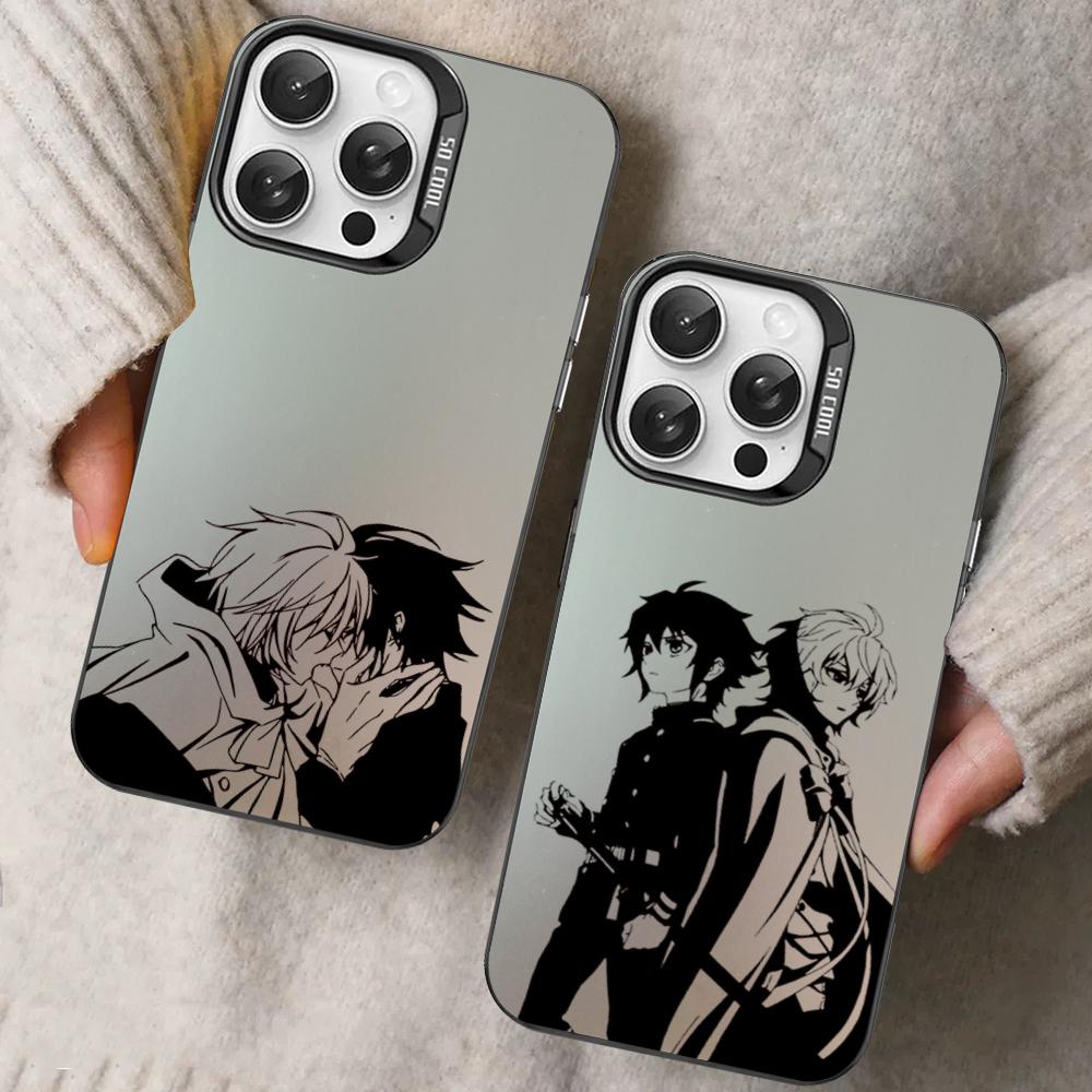Anime Seraph of the end Yuichiro Hyakuya Phone Case For iPhone16 15 14 13 12 11 Pro Max X XR 8 7Plus Matte Shockproof Back Cover