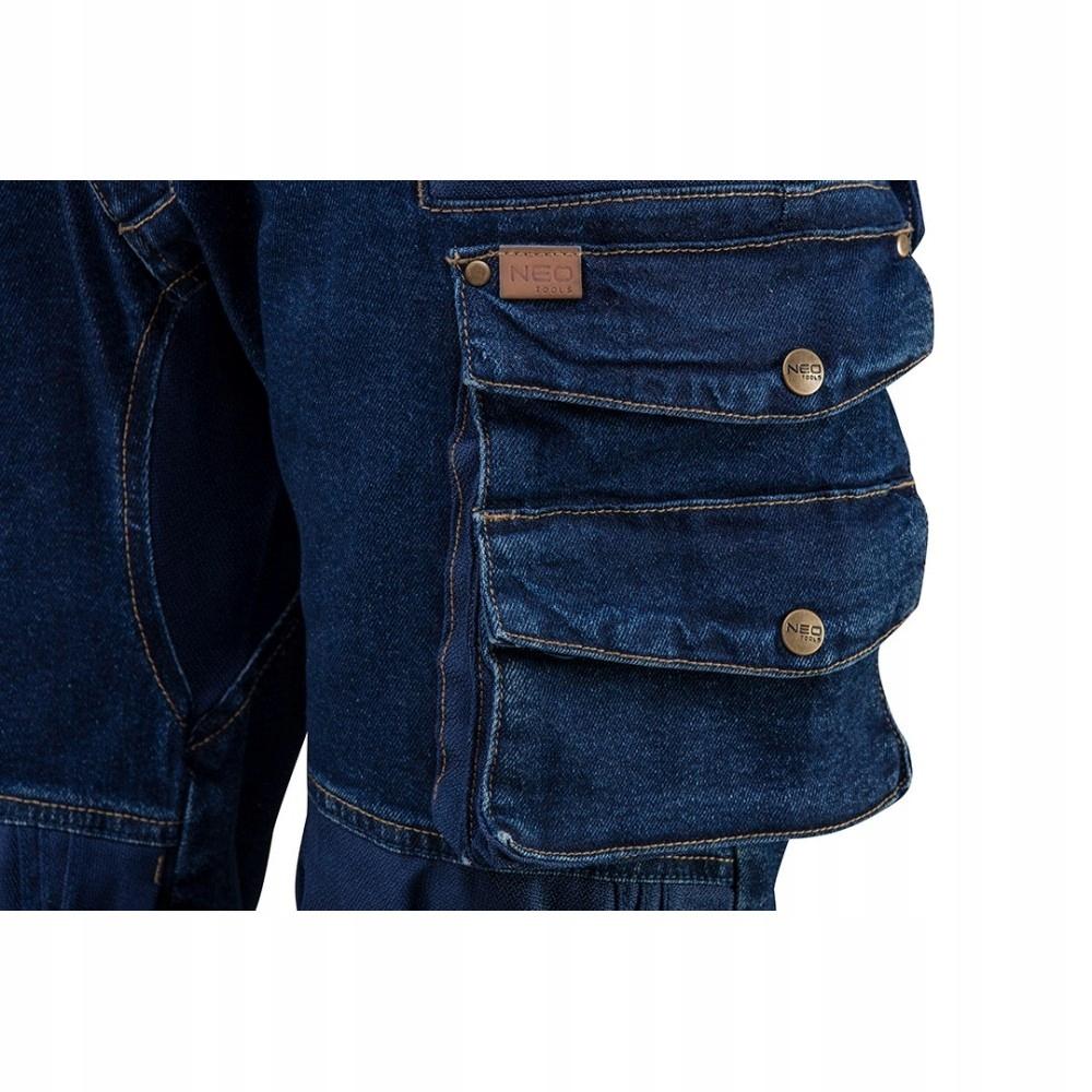 Denim Work Trousers To The Waist, Reinforced Cotton Oxford 81-228 /50 1 Pc