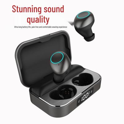 Bluetooth 5.2 Noise Cancelling TWS In-Ear Earbuds with Digital Display - Mini Sport True Wireless