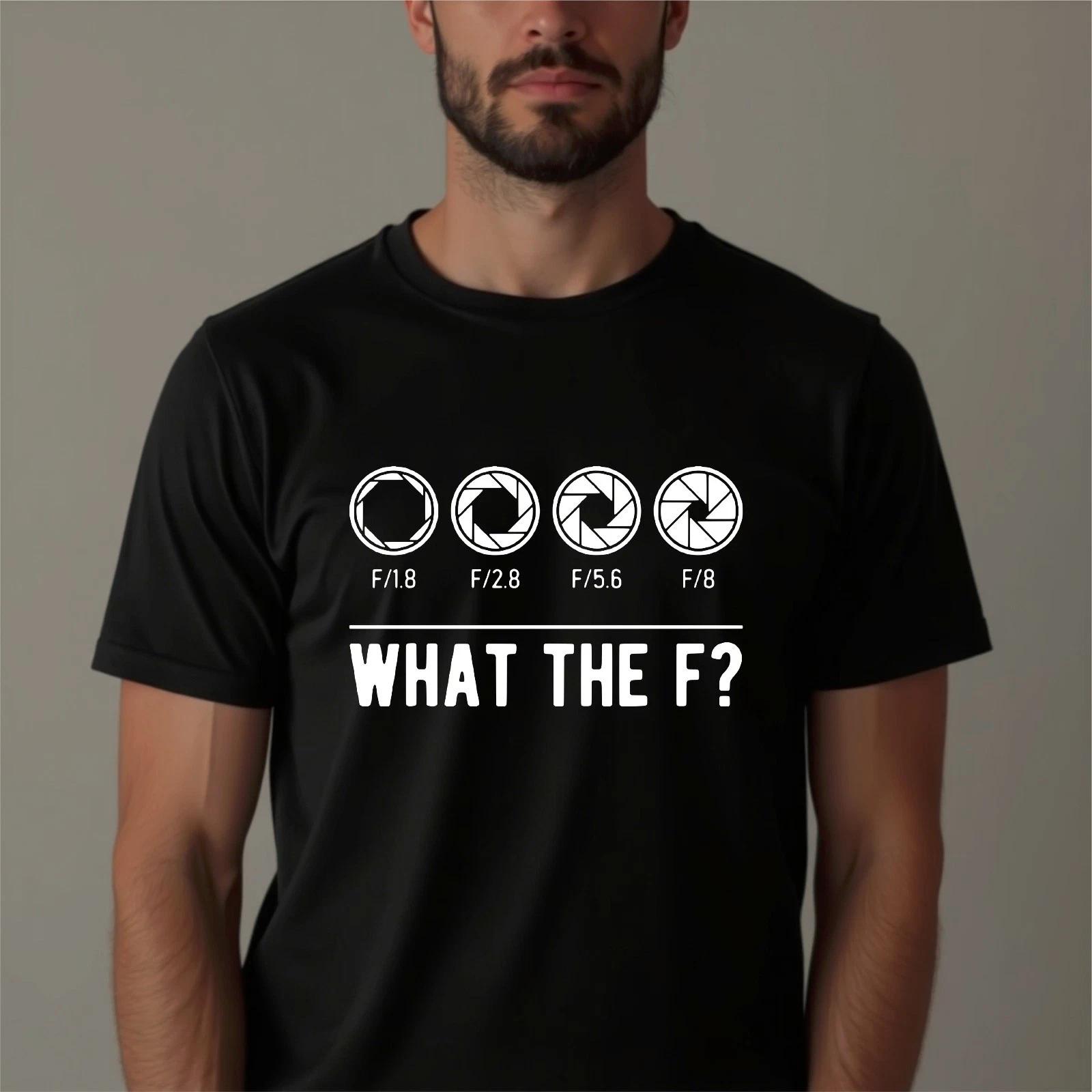 Funny Photography What The F-Stop Camera Lens Aperture Graphic Unisex T-Shirt 3XL