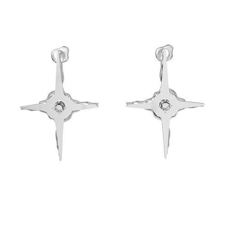 Серьги-подвески с крестом Заявление Блестящие-Панк Серьги Украшения Подарок для Женщин Подростков Минималистичные Украшение-Серьга со Стразами 1