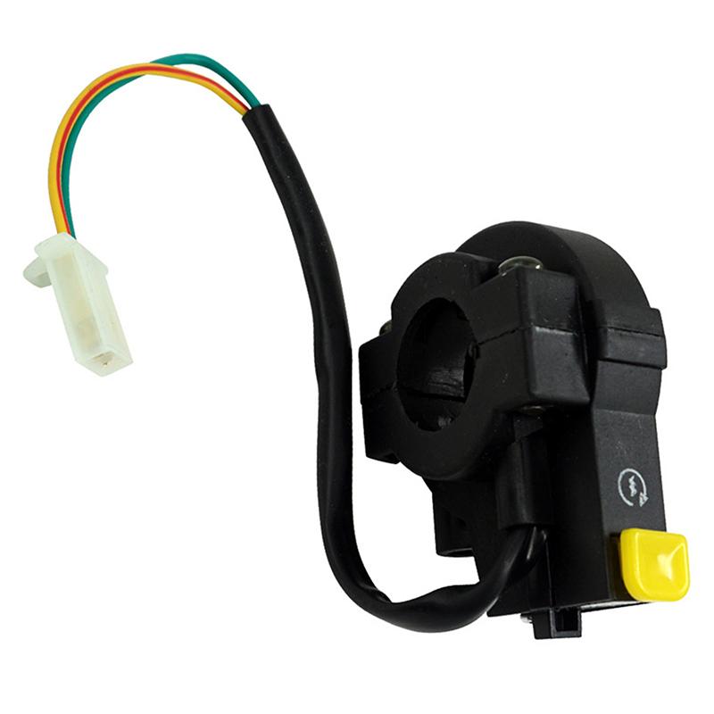 Universal Motorcycle Handlebar Start Switch Yellow Push Button Electric Starter Kill Control Assembly for Dirt Bike ATV Scooter PIT For Honda