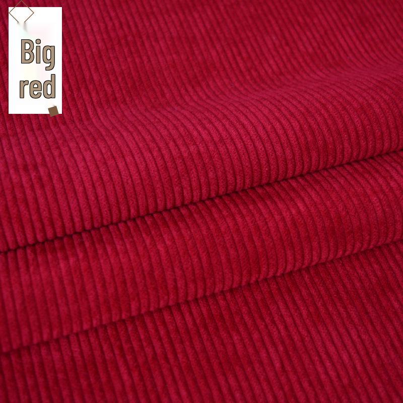 Solid-Color Ribbed Corduroy Jacket and Shirt-Smock in Silk Fabric