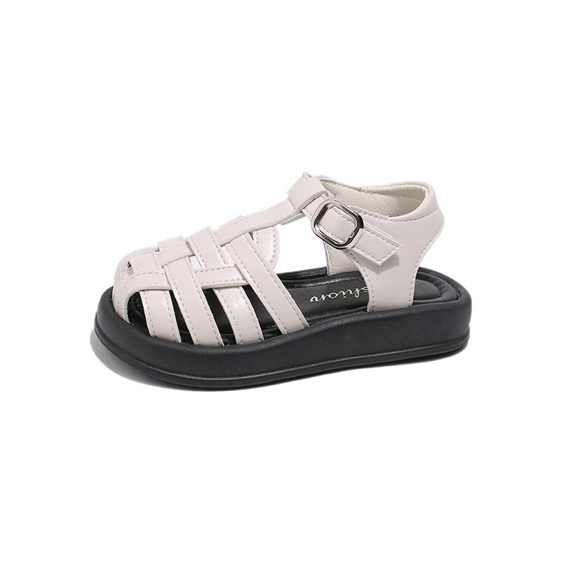 

Children Weave Sandals Boys Girls Toes Capped Roman Shoes Kids Summer Beach Shoes Breathable Non-slip Soft Sole 24