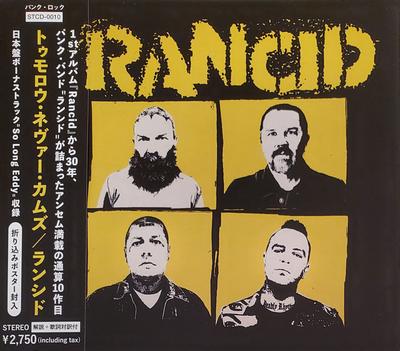 CD RANCID - Tomorrow Never Comes STCD0010 Hellcat Records 2023 Japan ObiRock Used