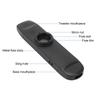 Kazoo Double Head Electric Black Kazoo Instrument with Adjusted Tones for Guitar Music Lovers