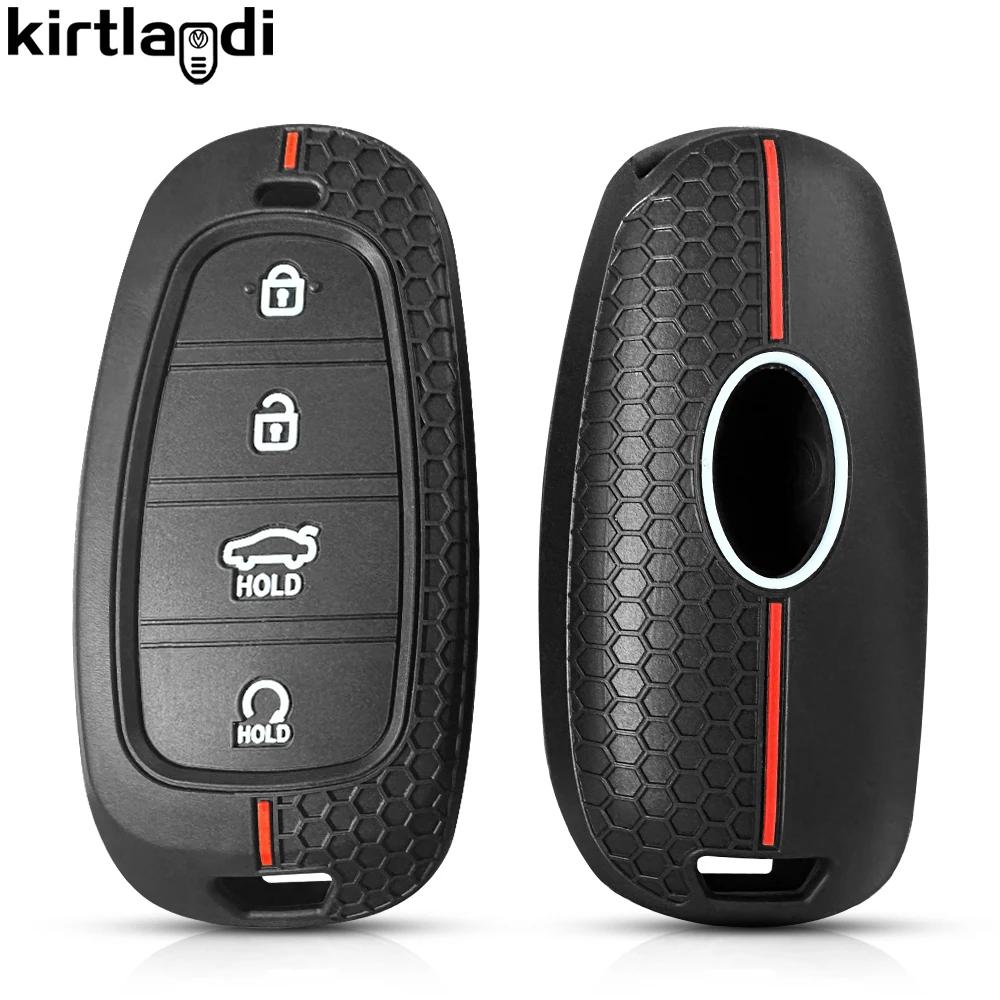 Transparent TPU Remote Key Case Cover For Hyundai Tucson 2023 Santa Fe 4 NEXO NX4 Atos Prime Solaris 2021 Holder Car Accessories