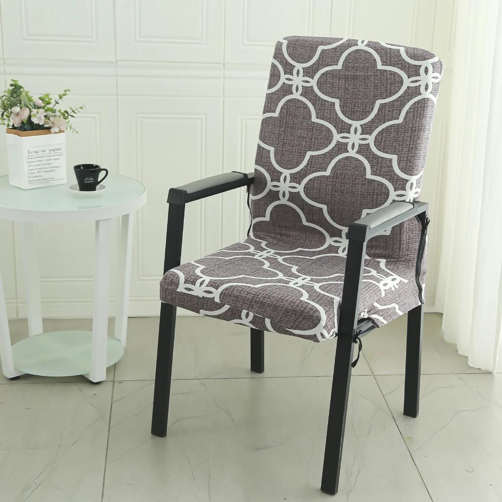 Printed Floral Elastic Computer Office Chair Cover Anti-dirty Rotating Stretch Gaming Desk Seat Chair Slipcover for Armchair