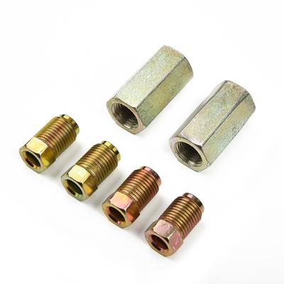 10mm Female Brake Pipe Connectors With 4Pcs 10mm Male Brake Nuts For 3/16" Brake Pipe Metric Braking Tubes Car Brake Line Parts