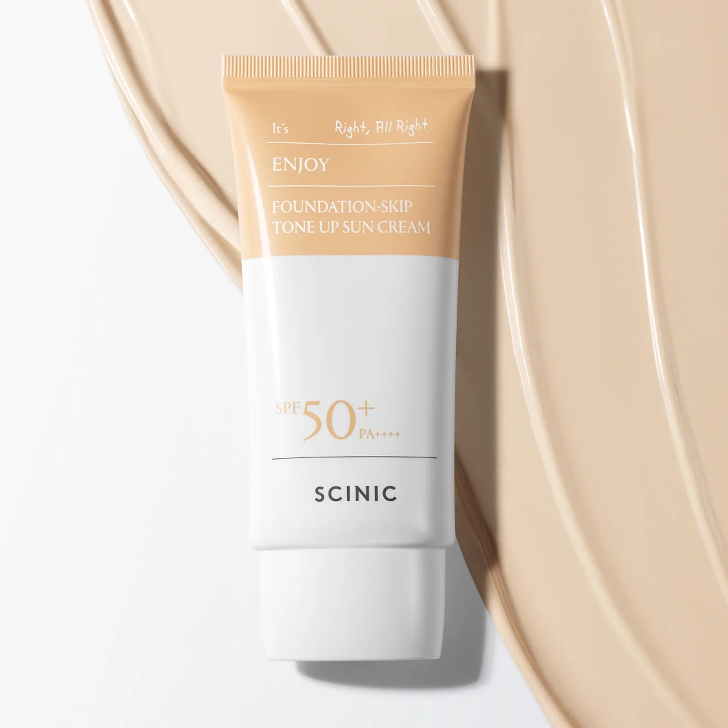 Scinic Enjoy Foundation- Skin Tone Up Sun Cream 50g 50g
