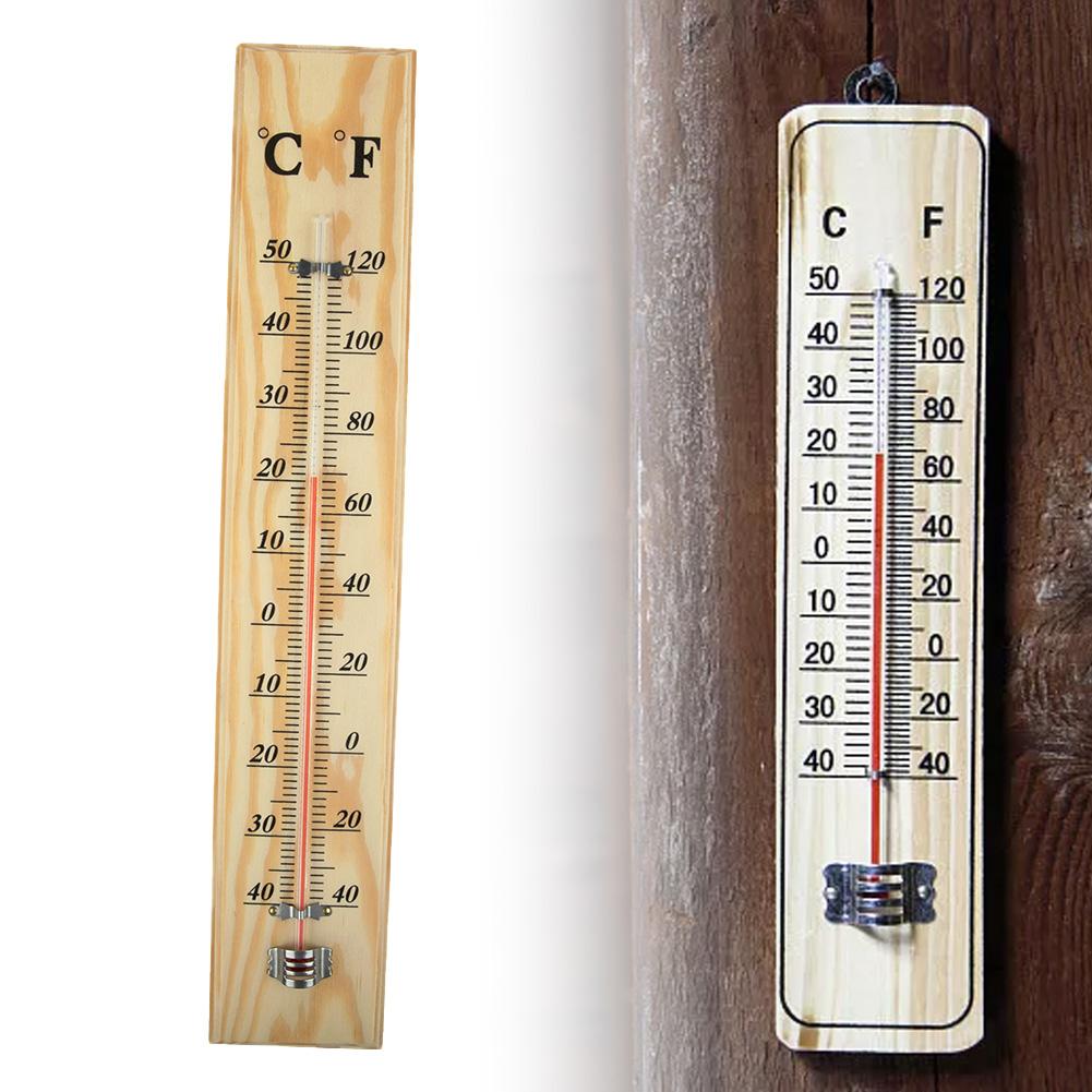 Tool Wooden Thermometer Outdoor Wooden 40cm X 7cm X 1cm Garden Décor Indoor Thermometer Exquisite High Quality