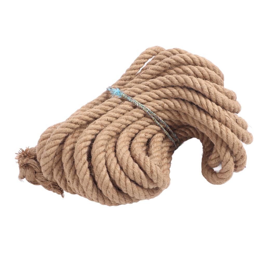 Twisted Yellow Hemp Rope Twisted Natural Thick Jute Rope Hammock Swing Boat Railing