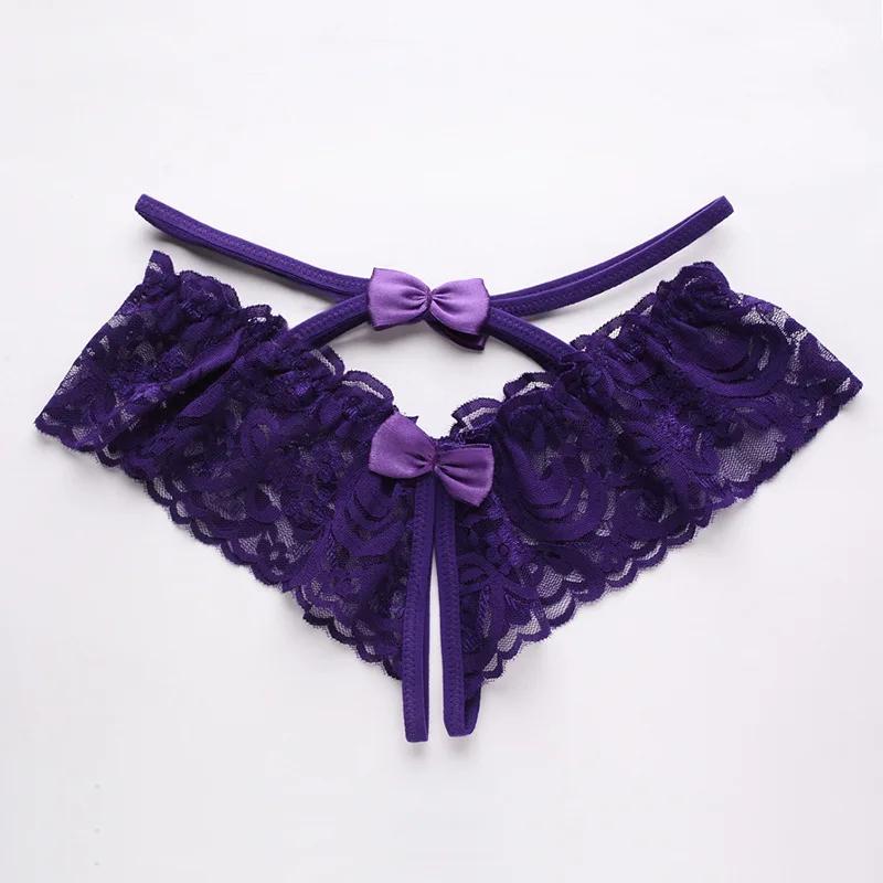 New Women Open Crotch Panties Women Underwear Low Waist Cute Briefs Sexy Lingerie G-String Lady Erotic Underwear Porno Panties