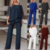 Set Pantaloni Irregolari Casual Larghi Monocolore Moda Donna
