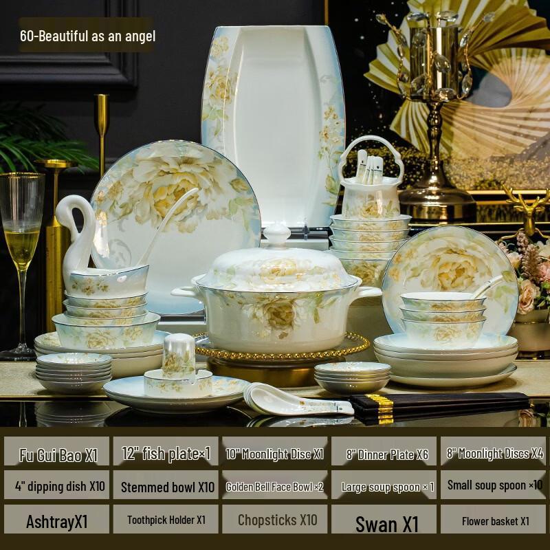 Handon Blossoming Wealth Bone China Dinnerware Set