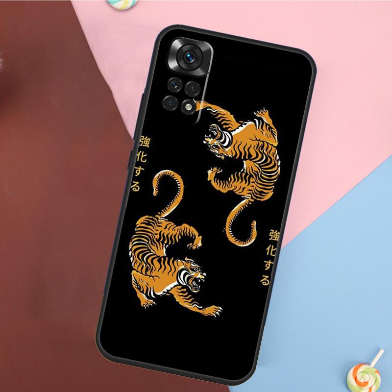 Cover Artistica Giapponese Ukiyo-e Pantera Tigre Per Xiaomi Redmi Note 14 13 12 9 10 11 Pro 9S 10S 11S 12S Redmi 14C 10C 12C 13C Custodia