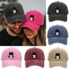 Trendy Cat Embroidery Feral Baseball Cap Adjustable Breathable Sun Hats Hip Hop Lightweight Sunscreen Hat Unisex Styles