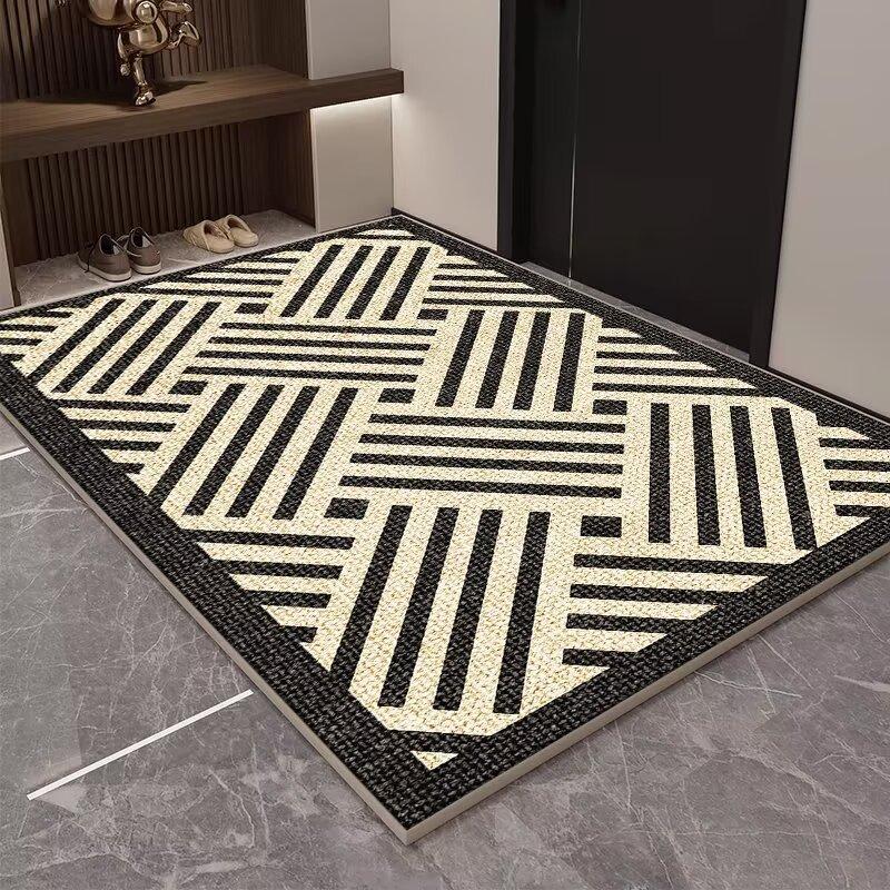 Medieval Style Entry Door Floor Mat, Non-Slip, Advanced Sense, Dirt-Resistant And Easy To Take Care Of, Can Be Cut, Entrance Foot Pad, Door Carpet
