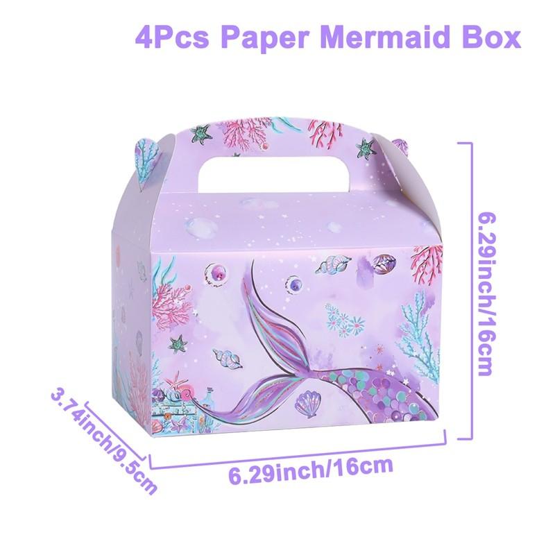 Mermaid Theme Disposable Tableware Mermaid Birthday Party Decor Kids Baby Shower Girls Under The Sea Party Wedding Party Suppies