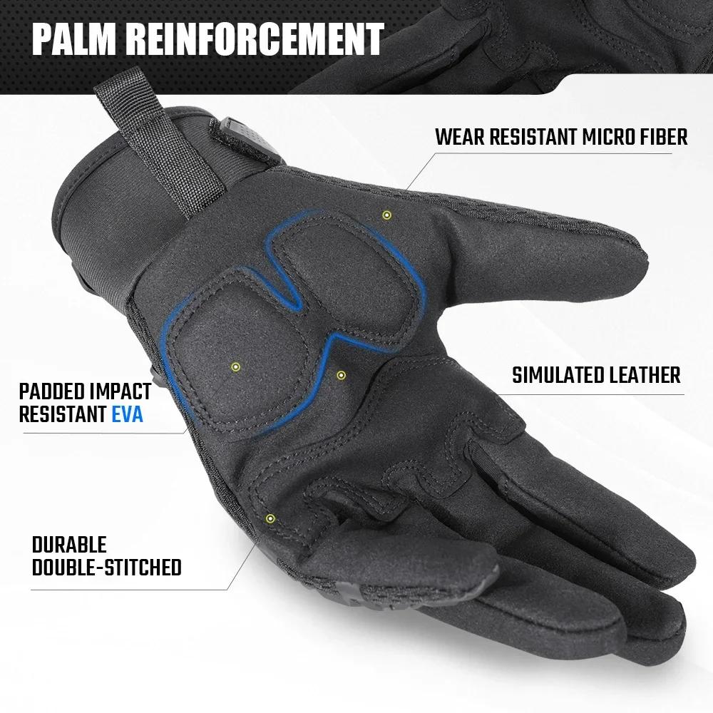 Men Gloves Touch Screen Sports Outdoor Hiking Cycling Hunting Riding Bike Rubber Protective Gear Non-slip Black Men