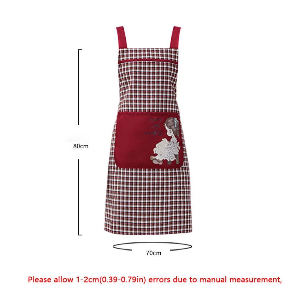 Cartoon Girl Women Kitchen Apron Household Coffee House Apron Work Apron Barber Carpenter Florist