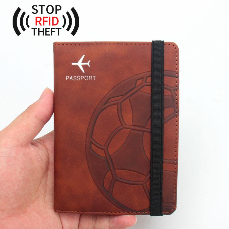 RFID Football Passport Holder with Anti-magnetic Protection and Card Slots for Qatar World Cup
