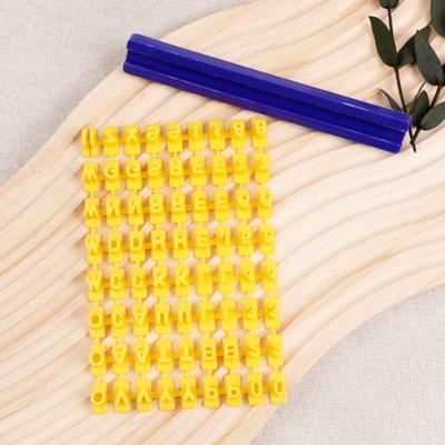 Alphabet Clay Stamp Set DIY Baking Tools for Cookies Fondant Pottery 26 Letters Symbols Numbers Embosser Stamps Creative Crafting Kit