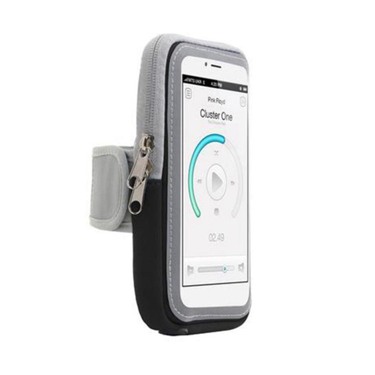 

Universal Running Armband Phone Case Holder Jogging Shockproof Phone Bag Fitness Gym Arm Band Cellphone Pouch One Size чёрный