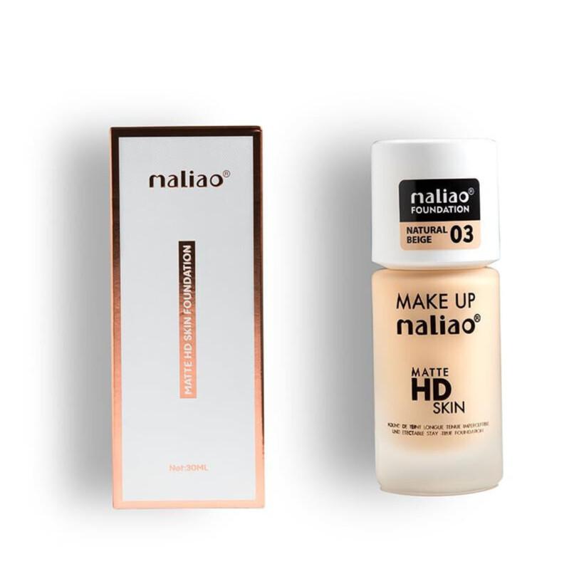 @ Maliao Matte HD Skin Foundation NATURAL BEIGE 03 For Women 30ml UKR496_60%OFF
