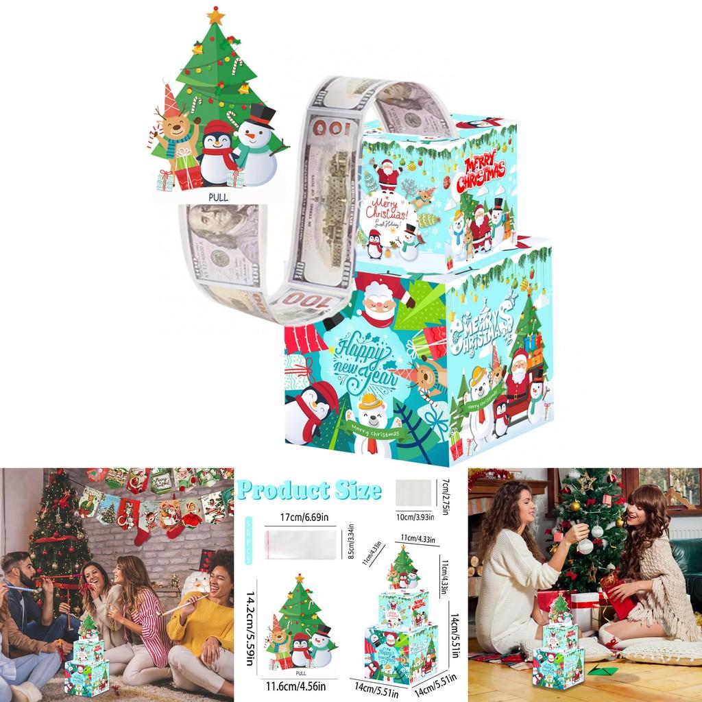 Weihnachtsgeschenkbox aus Kartonmaterial für Feiertags-Partydeko und Überraschungen