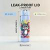 1PC Colorful Cartoon Mouse 750ml Color Plastic Sports Water Bottle Leakproof Flip Straw Lid Suitable for Sports Office Home Use