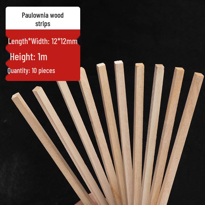 Paulowniahout Strips voor 3D Modelbouw en Blokhut Constructie