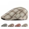 Jarní letní tenký baret Pánské čepice Newsboy Dámské kostkované britské vintage ploché čepice Gatsby Malířské klobouky Ivy Hat Hombre Boina