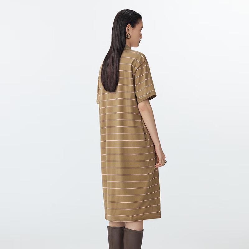 JNBY Summer 2025 Polo Collar Cotton Straight Dress