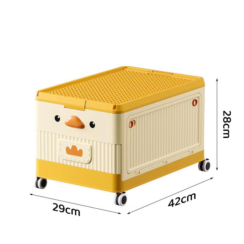 Foldable Large-Capacity Kids Toy Snack Storage Box with Front Opening 4278₽
