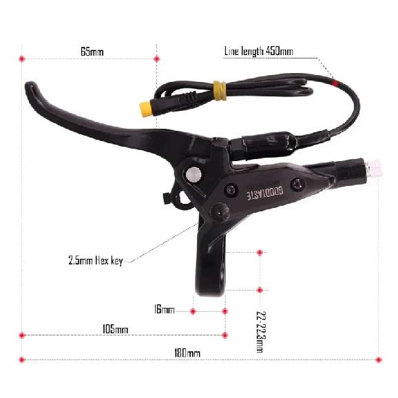 GT03 Bafang Power-off Oil Brake 3 Pin Folding E-bike Handle Brakes Hydraulic Pump Up Lever Mountain Bike Goodtaste XOD Sm2a