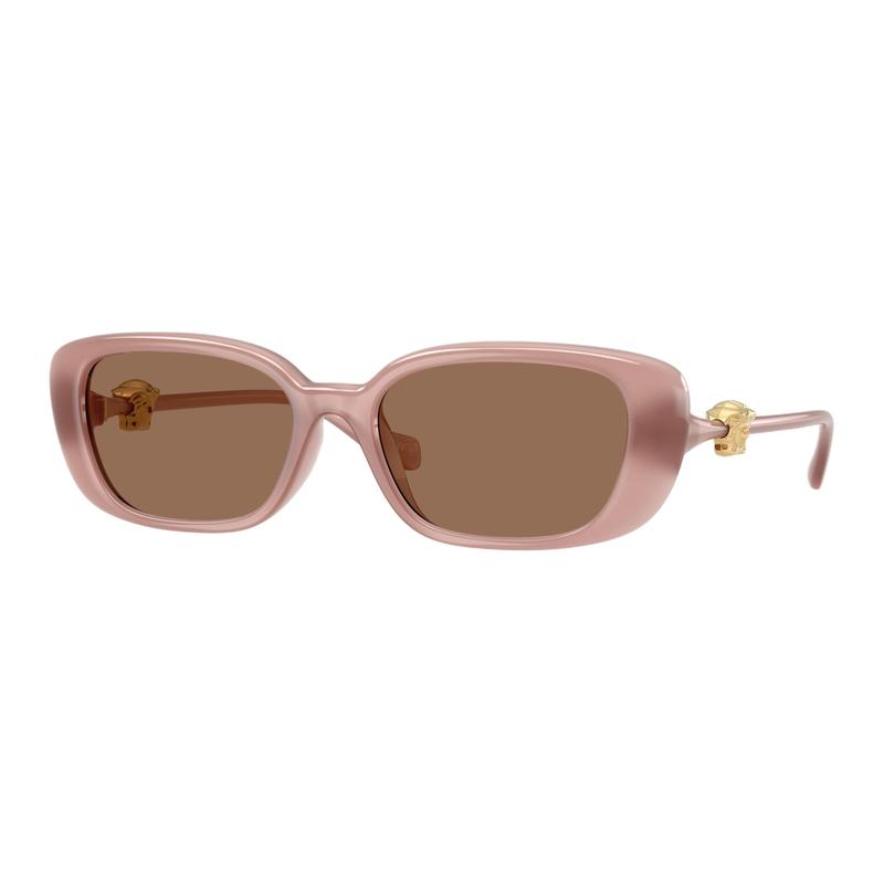 Versace Logo Design Nylon Rectangular Sunglasses Women's Pink 65997961 VE4504D553573-Pink 56