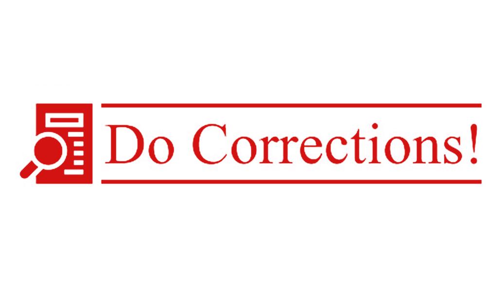 Printtoo Teacher's Stamp Do Correction! Self-Inking Stamp Rubber Stamp Remark for School Classroom & Homework Supplies,42x9 mm